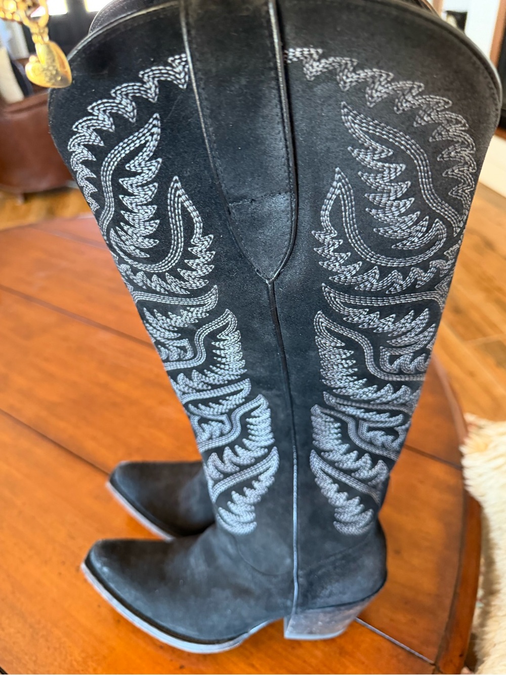 Ariat Black Suede women’s Casanova Style - Picture 6 of 9